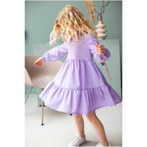 Платье WAVES & VIBES, размер 110, фиолетовый