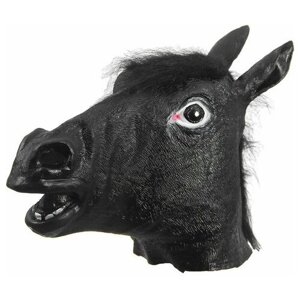 Подарки Карнавальная маска "Лошадь" черного цвета