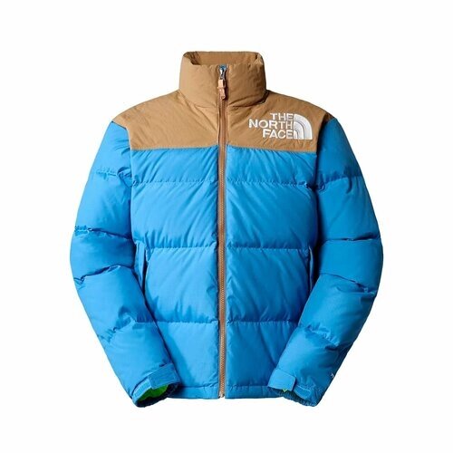 Пуховик The North Face, укороченный, размер S, голубой