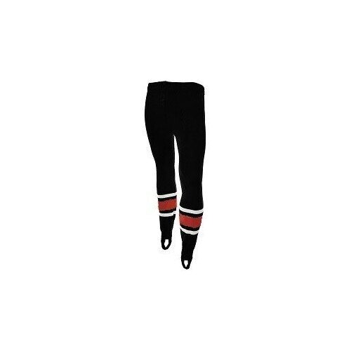 Рейтузы хоккейные вязаные Mad Guy YTH чёрные/белые/красные (размер 2 (длина 135 см