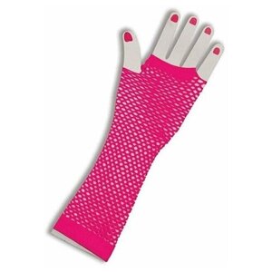 Розовые ажурные перчатки Forum Novelties