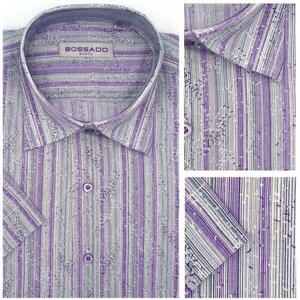 Рубашка Bossado, размер S, фиолетовый