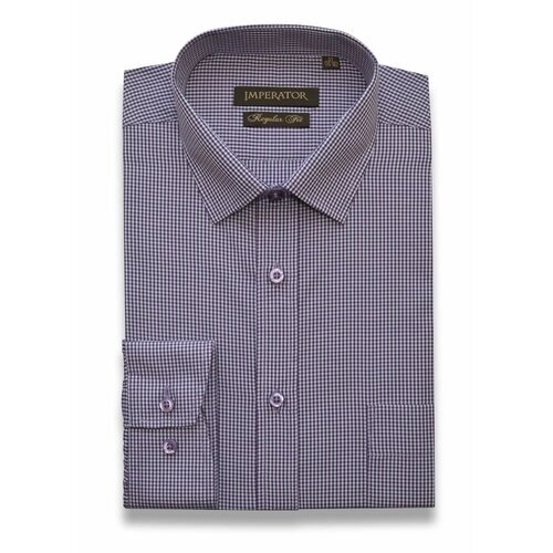 Рубашка Imperator, размер 38 ворот/176-182, фиолетовый
