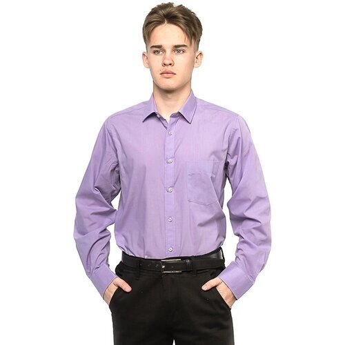 Рубашка Imperator, размер 40 RU/172-180/37 ворот, фиолетовый