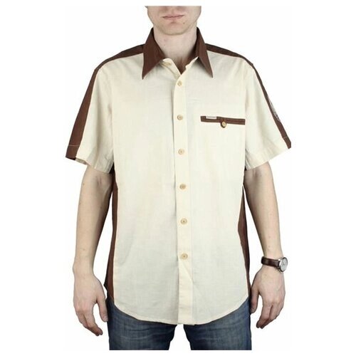 Рубашка Maestro, размер 48/M, бежевый