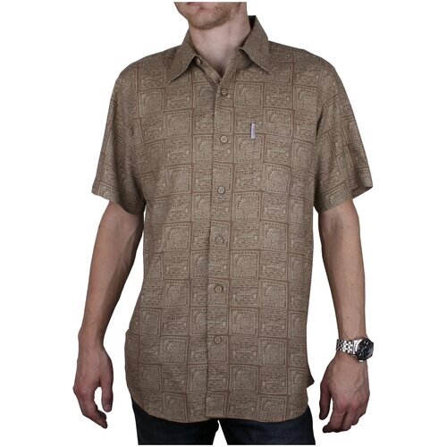Рубашка Maestro, размер 48/M, коричневый