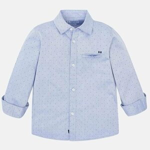 Рубашка Mayoral, размер 122, голубой
