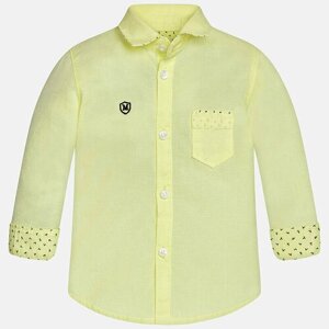 Рубашка Mayoral, размер 86 (18 мес), желтый