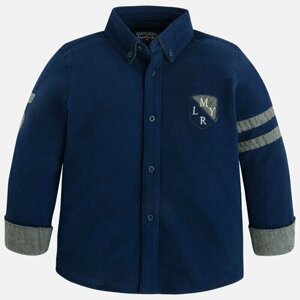 Рубашка Mayoral, размер 92 (2 года), синий