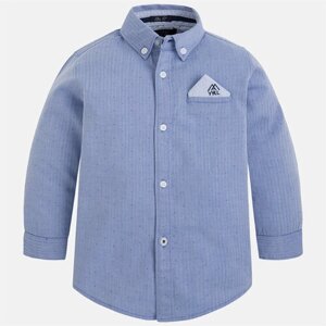Рубашка Mayoral, размер 98, голубой