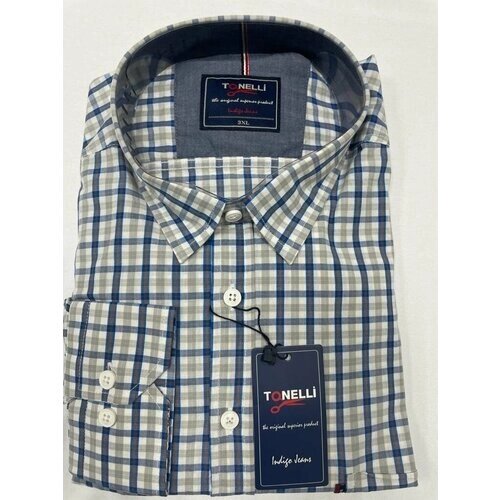 Рубашка Tonelli, размер 3XL (64), синий