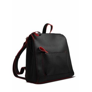 Рюкзак Antan 1014, фактура гладкая, черный, красный