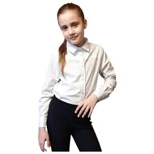 Школьная блуза Альянс-Униформ, размер 36/140, белый