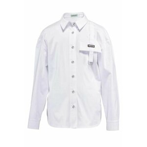 Школьная блуза андис, размер 170, белый