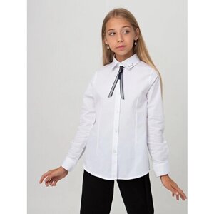 Школьная блуза Blueland, размер 122, белый