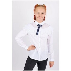 Школьная блуза Deloras, размер 164, белый