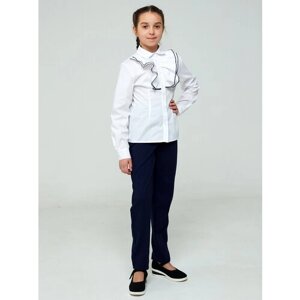 Школьная рубашка IRINA EGOROVA, размер 152, белый