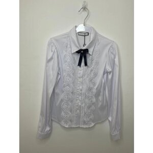 Школьная рубашка Кидс фэшн, размер 128, белый