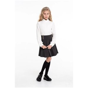 Школьная юбка Инфанта, мини, размер 140/72, серый