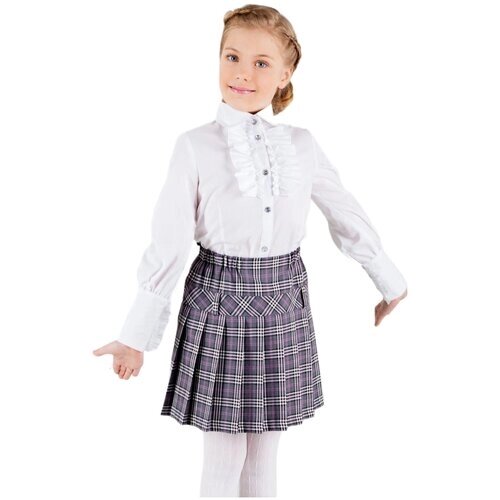 Школьная юбка Инфанта, модель 70301, цвет бордовый, размер 164-80