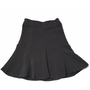 Школьная юбка, миди, размер 140, черный
