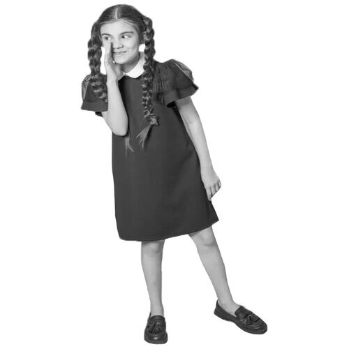 Школьное платье Deloras, размер 164, серый