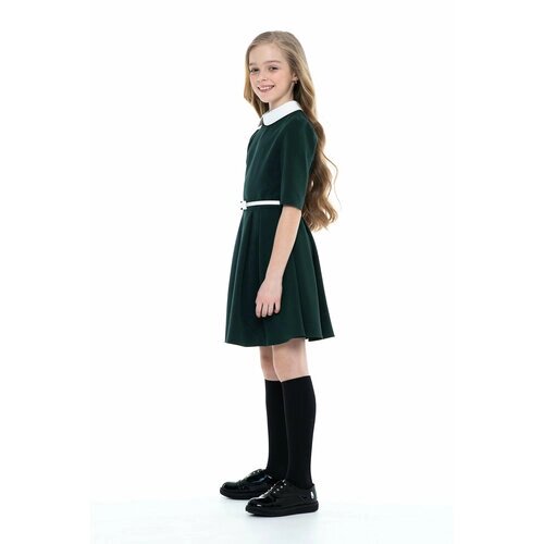 Школьное платье Инфанта, размер 152/72, зеленый