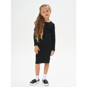 Школьное платье КотМарКот, размер 134, черный