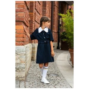 Школьное платье Leya. me, размер 116, синий
