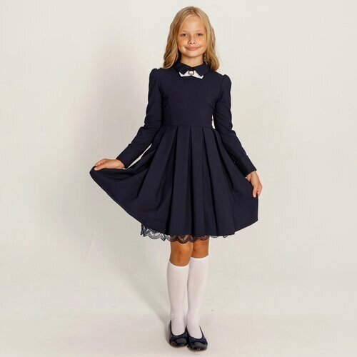Школьное платье Olivi Classic, размер 128, синий