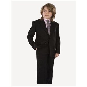Школьный костюм для мальчика TUGI арт. 301-55 черный полоска (134 см (9 лет), черный)