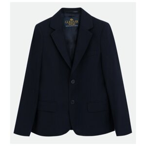 Школьный пиджак Gulliver, однобортный, размер 170, синий