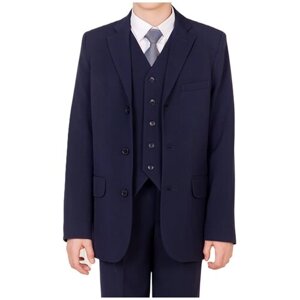 Школьный пиджак Инфанта, однобортный, размер 134-64, синий