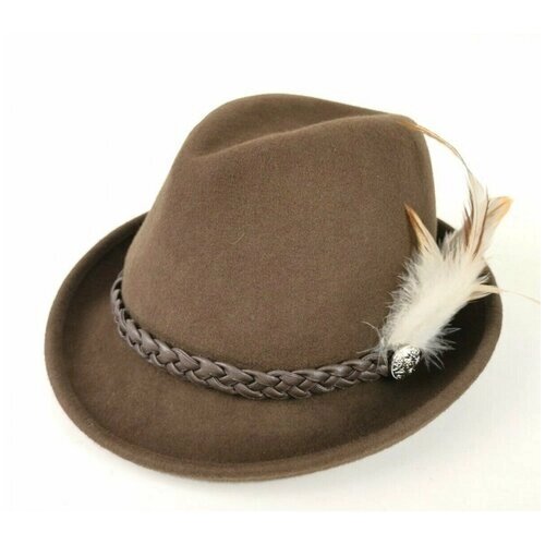 Шляпа Hathat, размер 56, 57, коричневый
