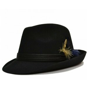 Шляпа Hathat, размер 60, черный