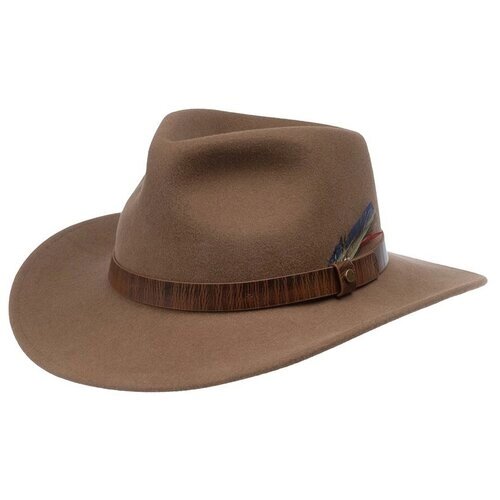 Шляпа ковбойская stetson 2798101 western woolfelt, размер 61