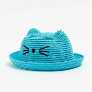 Шляпа Minaku, размер 50, голубой