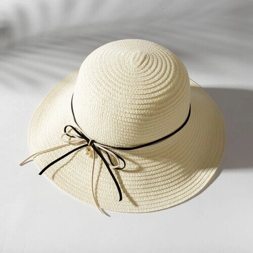 Шляпа Minaku, размер 56, белый