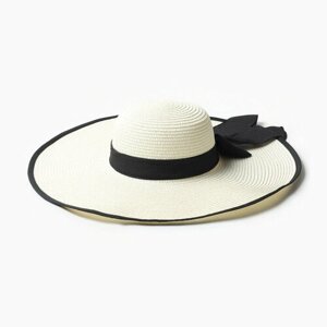 Шляпа Minaku, размер 58, белый