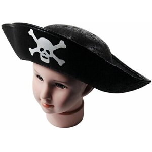 Шляпа пирата детская карнавальная из искусственной кожи