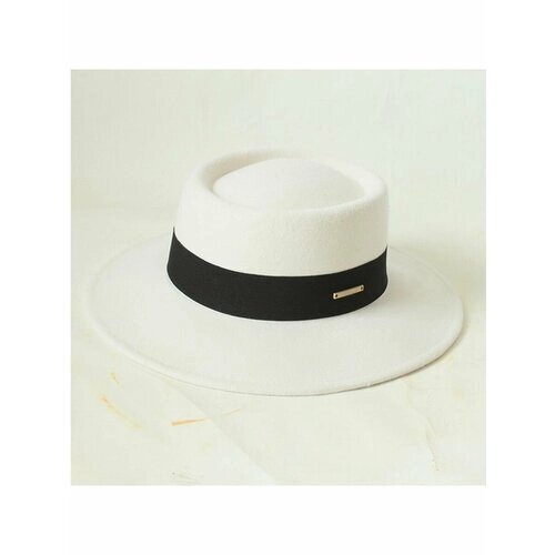 Шляпа , размер 56, белый