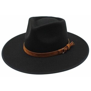 Шляпа , размер 57, черный