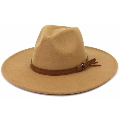 Шляпа , размер 57, коричневый