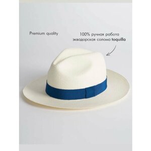 Шляпа , размер L (59-60), белый, синий