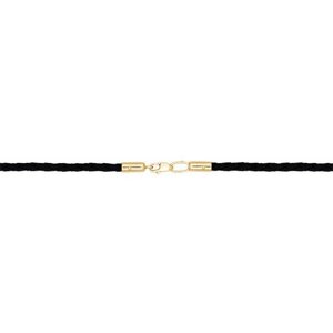 Шнур Яхонт, золото, 585 проба, длина 40 см, средний вес 1.79 г, черный