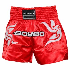 Шорты Boybo Шорты для тайского бокса, размер M, красный
