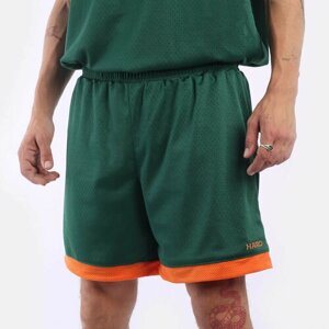 Шорты HARD Баскетбольные шорты, размер S, зеленый, оранжевый