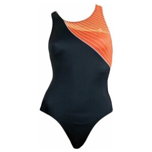 Слитный купальник Aquafeel, размер 36, оранжевый, черный