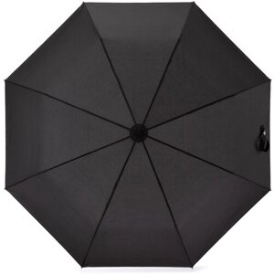 Смарт-зонт ELEGANZZA, автомат, 3 сложения, купол 98 см., чехол в комплекте, для мужчин, черный