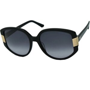 Солнцезащитные очки , бабочка, градиентные, с защитой от УФ, для женщин, черный